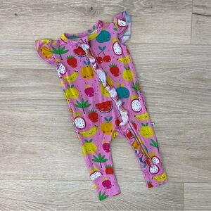 Bums & Roses Little Bum Bums Fruit Sleeveless Ruffle Romper